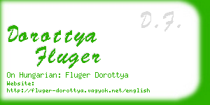 dorottya fluger business card